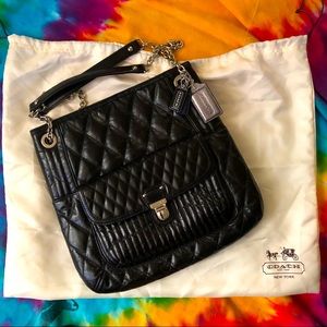 COACH Quilted Slim Leather Tote Bag